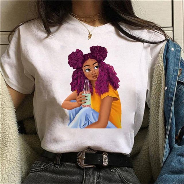 Cool Melanin Black Girl Print