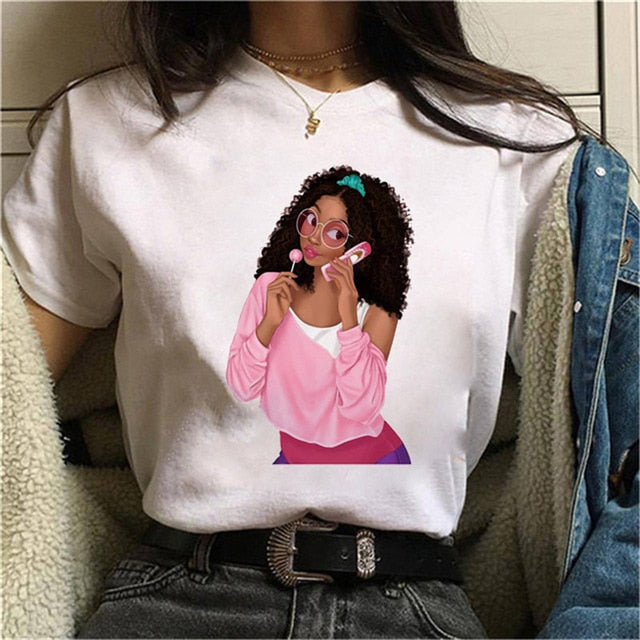 Cool Melanin Black Girl Print