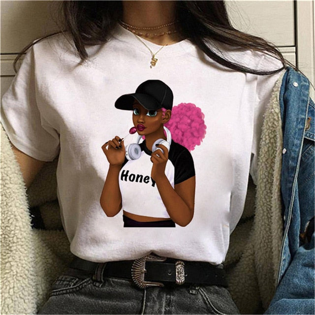 Cool Melanin Black Girl Print