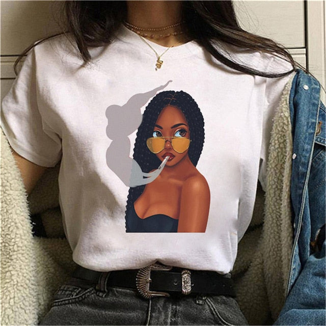 Cool Melanin Black Girl Print