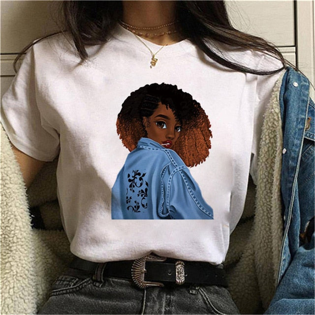 Cool Melanin Black Girl Print