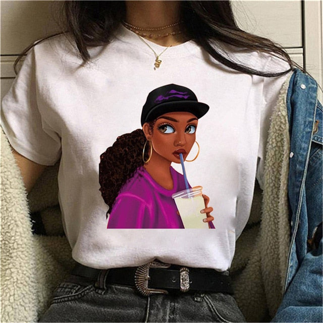 Cool Melanin Black Girl Print