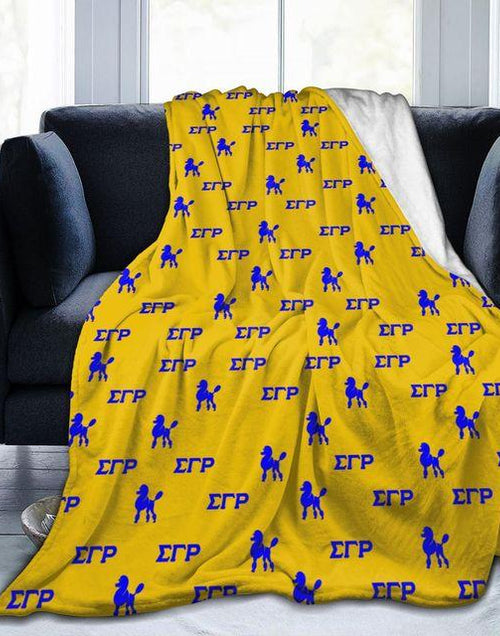 Load image into Gallery viewer, Sigma Gamma Rho Comfortable Flannel Sofa Blanket
