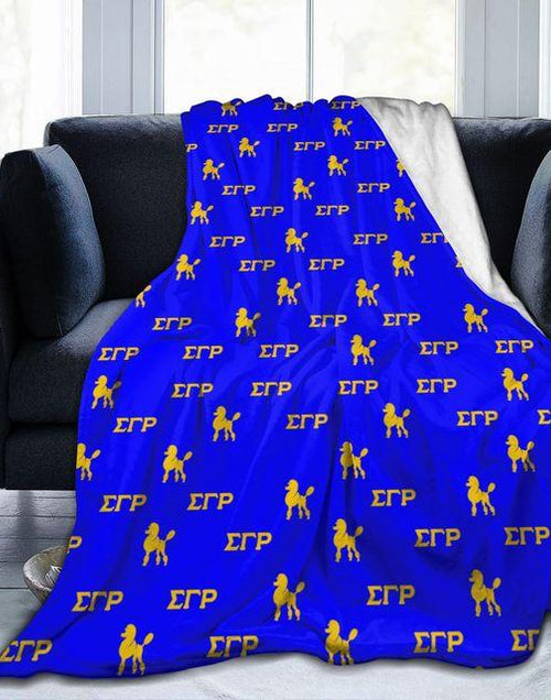 Load image into Gallery viewer, Sigma Gamma Rho Comfortable Flannel Sofa Blanket
