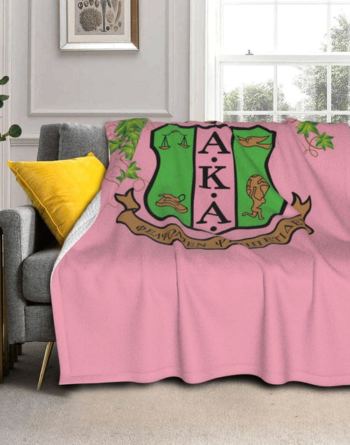Load image into Gallery viewer, New 3d Printed Aka Fleece Blanket For Bed Thick Quilt Alpha Kappa Alpha Fashion Bedspread Sherpa Throw Blanket Office Nap Blanke
