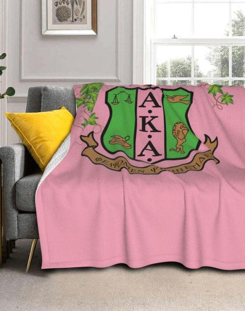 Load image into Gallery viewer, New 3d Printed Aka Fleece Blanket For Bed Thick Quilt Alpha Kappa Alpha Fashion Bedspread Sherpa Throw Blanket Office Nap Blanke
