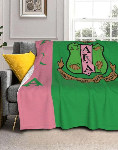 Load image into Gallery viewer, New 3d Printed Aka Fleece Blanket For Bed Thick Quilt Alpha Kappa Alpha Fashion Bedspread Sherpa Throw Blanket Office Nap Blanke
