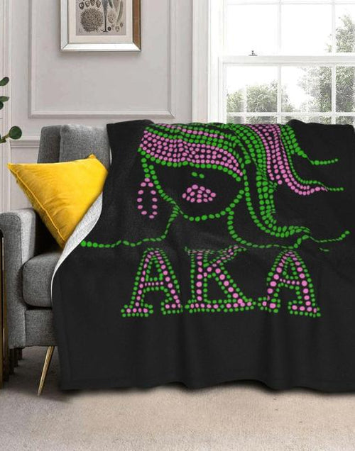 Load image into Gallery viewer, New 3d Printed Aka Fleece Blanket For Bed Thick Quilt Alpha Kappa Alpha Fashion Bedspread Sherpa Throw Blanket Office Nap Blanke
