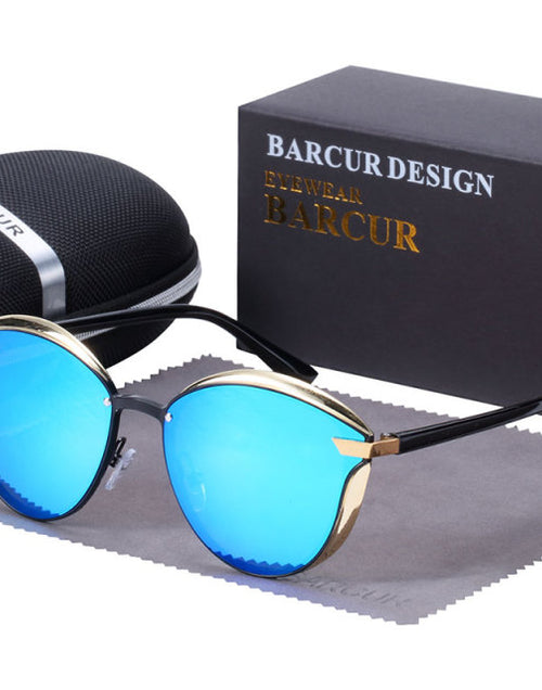 Load image into Gallery viewer, BARCUR Women Round Sunglasses De Soleil Femme
