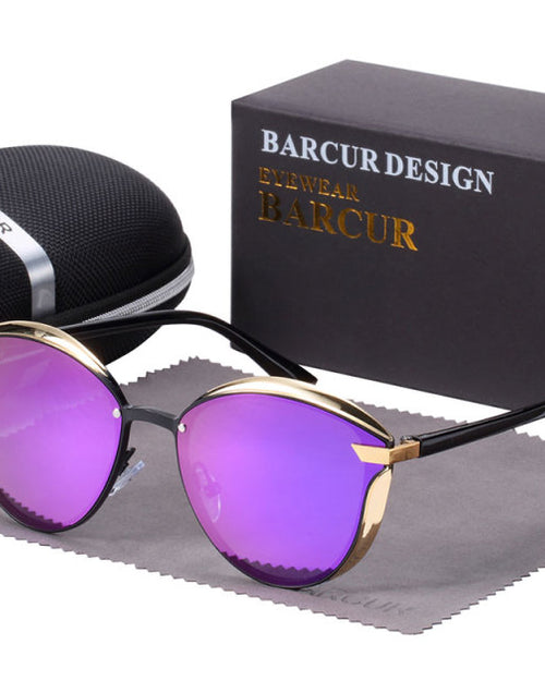 Load image into Gallery viewer, BARCUR Women Round Sunglasses De Soleil Femme
