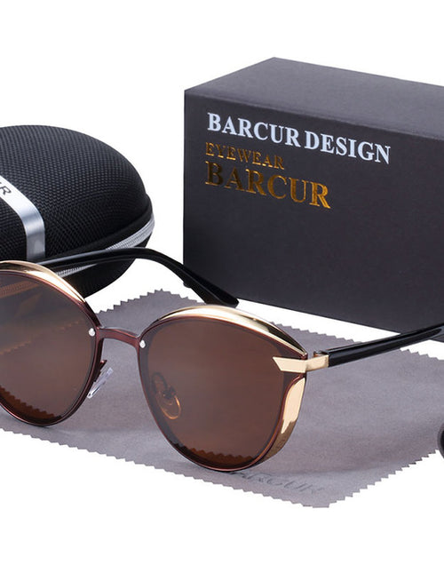 Load image into Gallery viewer, BARCUR Women Round Sunglasses De Soleil Femme
