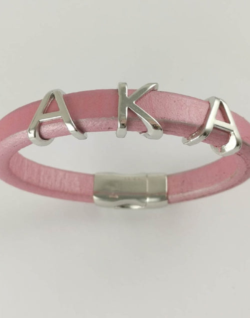 Load image into Gallery viewer, greek sorority and fraternity society  Leather Bangle
