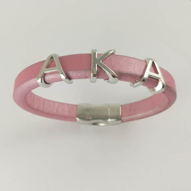 greek sorority and fraternity society  Leather Bangle