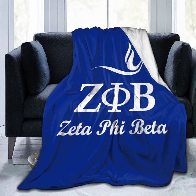 Zeta Phi Beta Ultra Soft Cozy Throw Lightweight Microfiber Micro Flannel Fleece Sofa All Season Living Room/Bedroom Warm Blanket