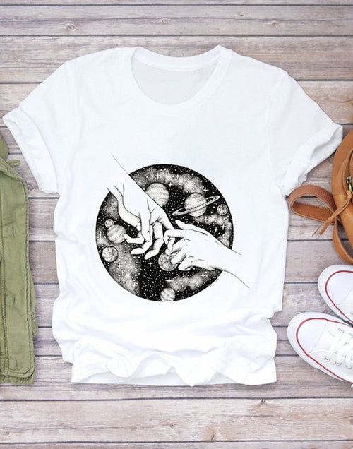 Load image into Gallery viewer, Summer Everyday Fashion Print  T-Shirts
