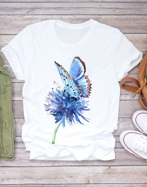 Load image into Gallery viewer, Summer Everyday Fashion Print  T-Shirts
