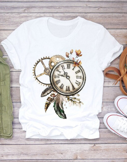 Load image into Gallery viewer, Summer Everyday Fashion Print  T-Shirts
