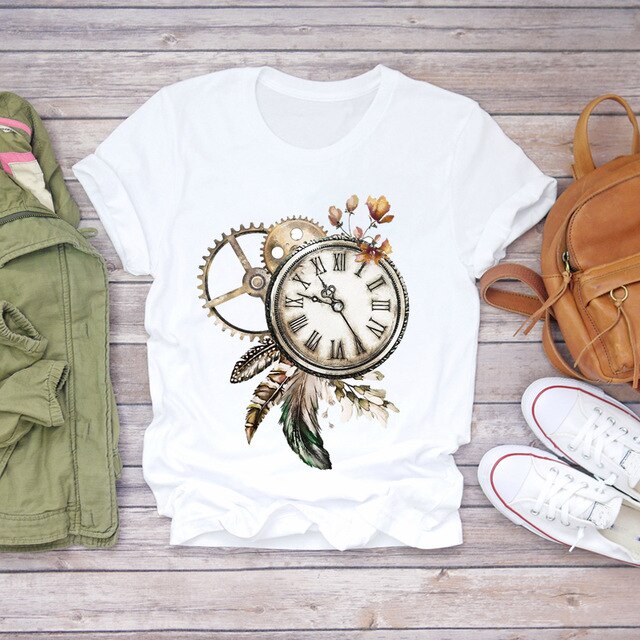 Summer Everyday Fashion Print  T-Shirts