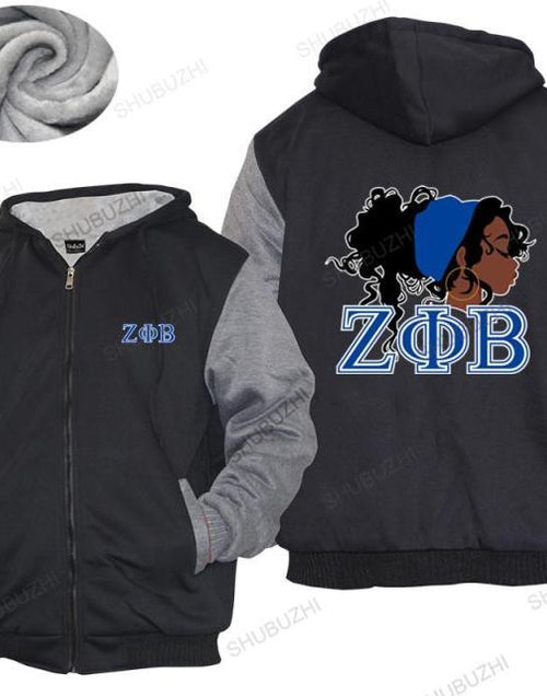 Load image into Gallery viewer, Zeta Phi Beta Sorority Hoodie, Zipper
