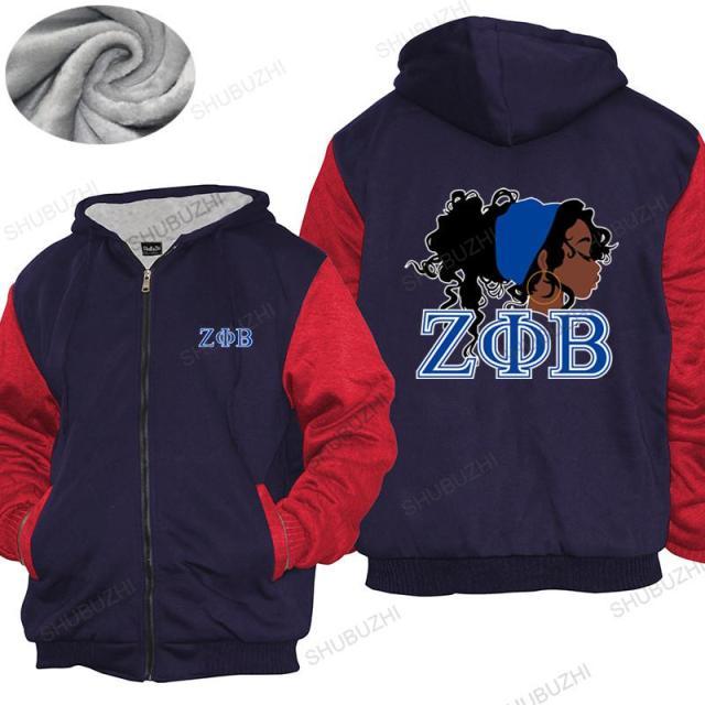 Zeta Phi Beta Sorority Hoodie, Zipper