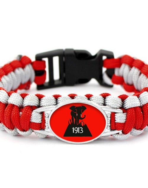 Load image into Gallery viewer, Delta Sigma Theta Hand-Woven Rope Bracelet Bangle
