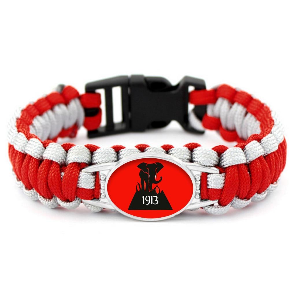 Delta Sigma Theta Hand-Woven Rope Bracelet Bangle