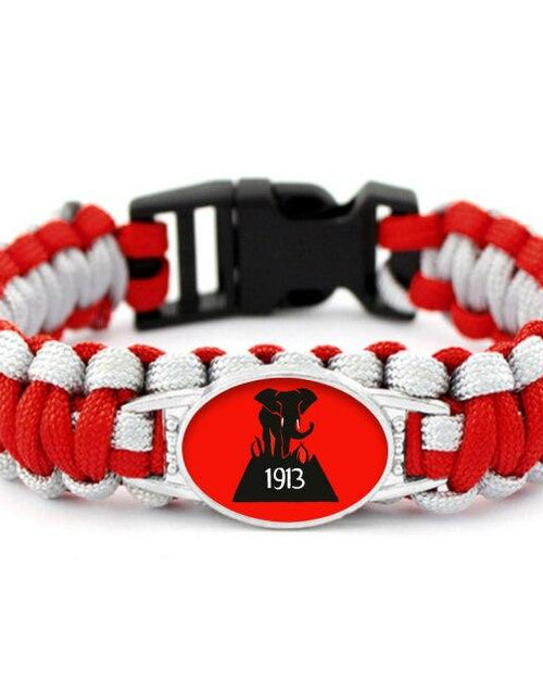 Load image into Gallery viewer, Delta Sigma Theta Hand-Woven Rope Bracelet Bangle
