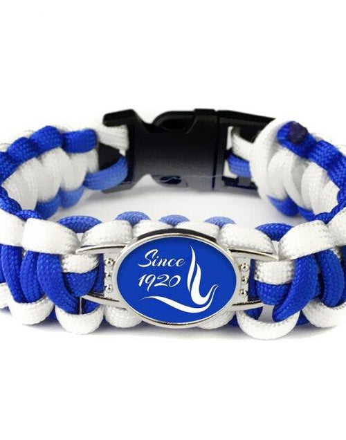 Load image into Gallery viewer, Zeta Phi Beta Hand-Woven Rope Bangle Bracelet
