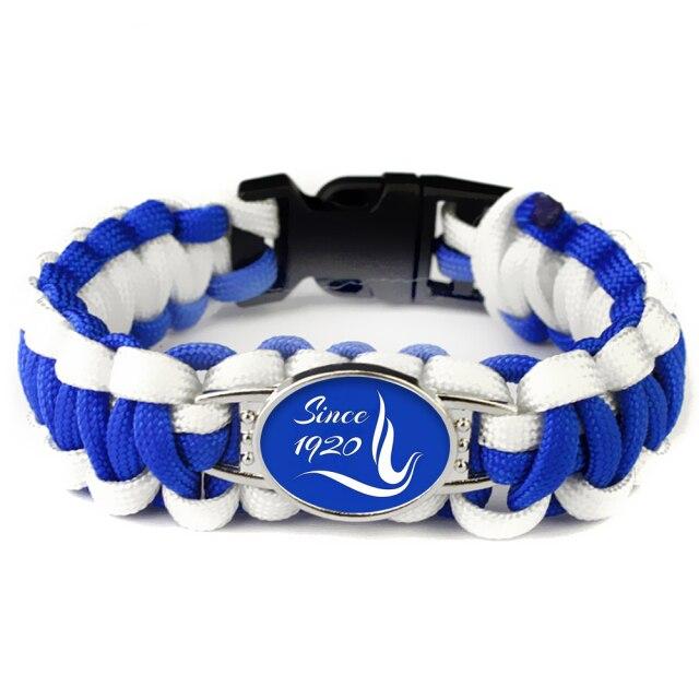 Zeta Phi Beta Hand-Woven Rope Bangle Bracelet