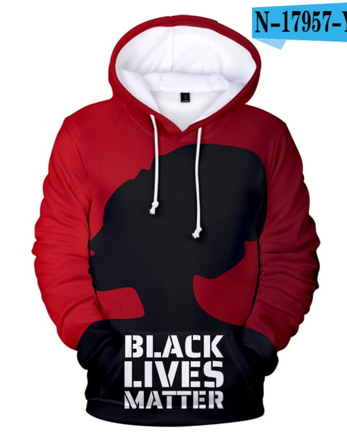 Load image into Gallery viewer, Popular Luxury 3D Printed Long Sleeve Casual Men/women Hooded His and Hers Clothes Teenage Outwear Black Lives Matter Hoodies
