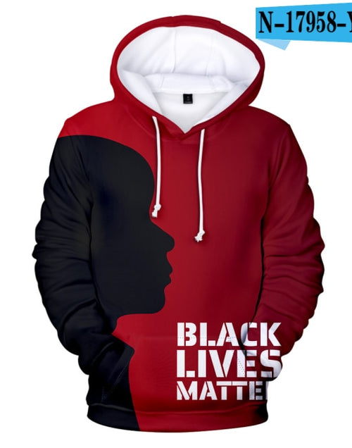 Load image into Gallery viewer, Popular Luxury 3D Printed Long Sleeve Casual Men/women Hooded His and Hers Clothes Teenage Outwear Black Lives Matter Hoodies
