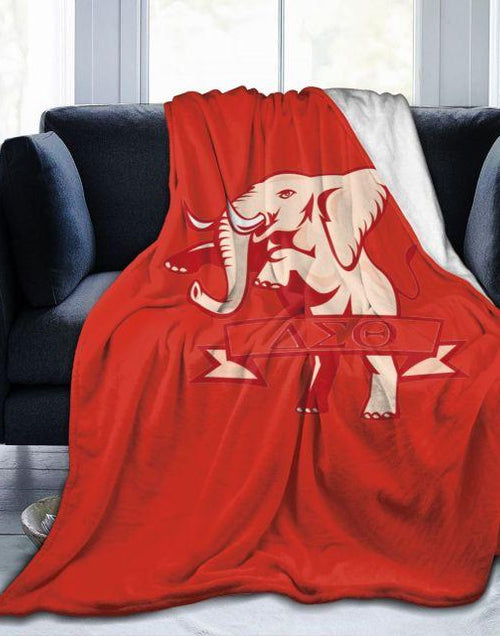 Load image into Gallery viewer, Delta Sigma Theta Comfortable Flannel Sofa Blanket
