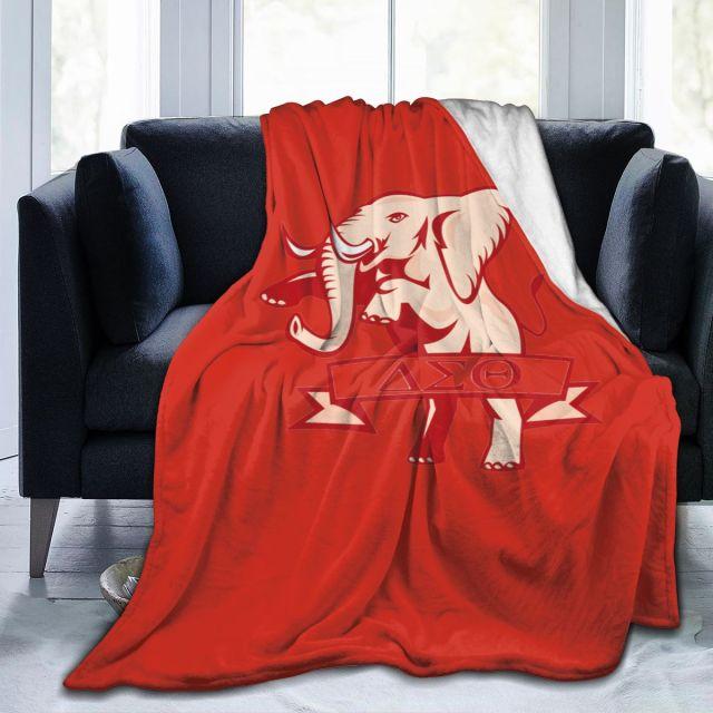 Delta Sigma Theta Comfortable Flannel Sofa Blanket