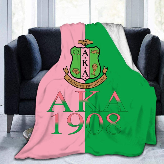 Sorority And Fraternity Greek Double layer Cashmere 310G Flannel Blanket popular Baby Blanket Lunch Break Blanket