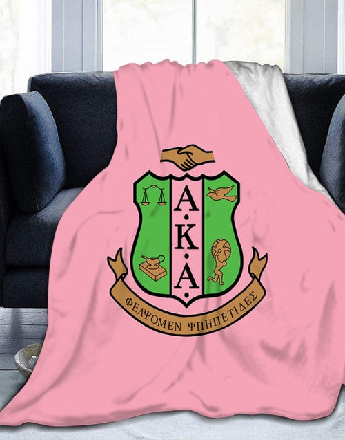 Load image into Gallery viewer, Sorority And Fraternity Greek Double layer Cashmere 310G Flannel Blanket popular Baby Blanket Lunch Break Blanket
