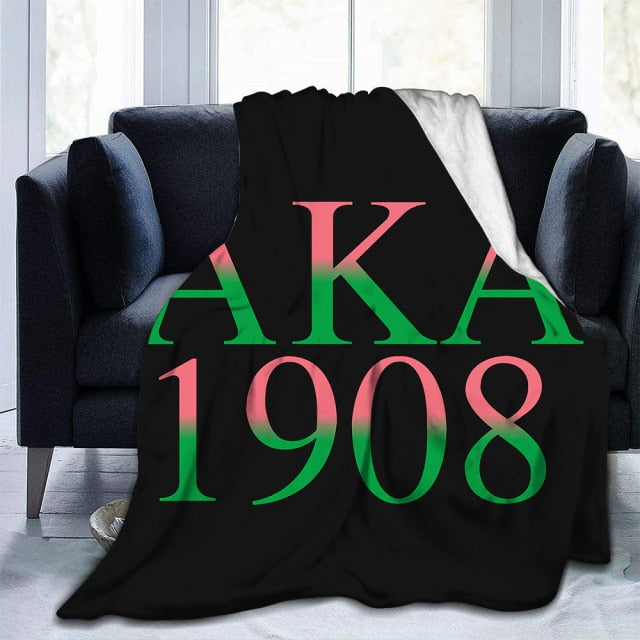 Sorority And Fraternity Greek Double layer Cashmere 310G Flannel Blanket popular Baby Blanket Lunch Break Blanket