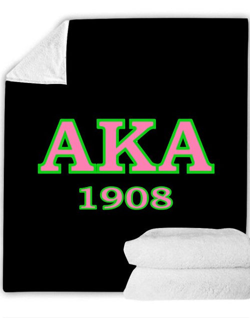 Load image into Gallery viewer, Sorority And Fraternity Greek Double layer Cashmere 310G Flannel Blanket popular Baby Blanket Lunch Break Blanket
