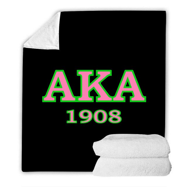 Sorority And Fraternity Greek Double layer Cashmere 310G Flannel Blanket popular Baby Blanket Lunch Break Blanket