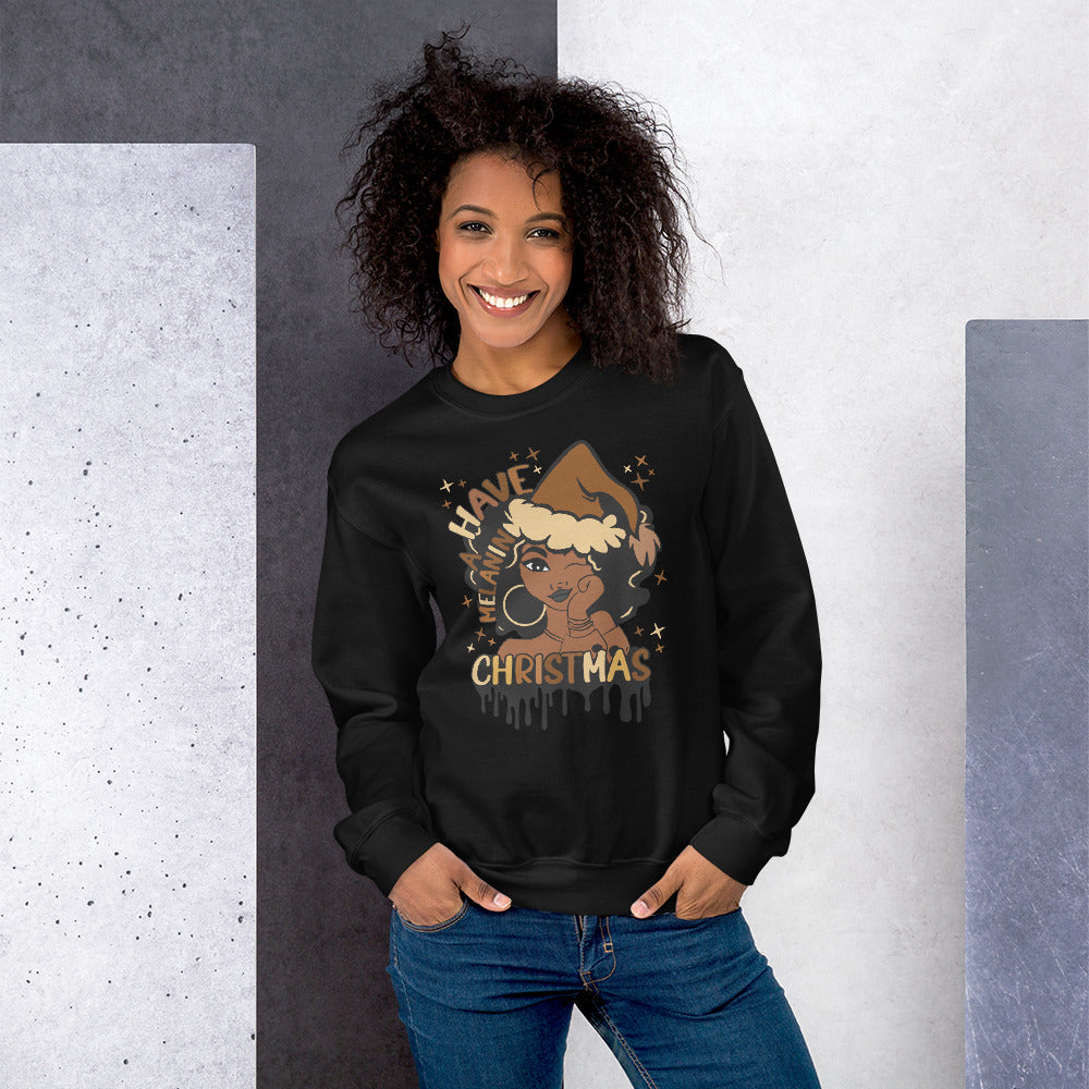 Melanin Christmas Unisex Sweatshirt