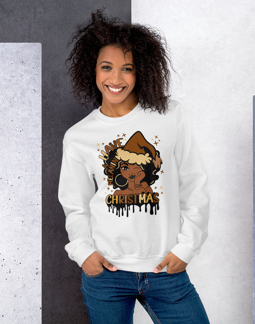 Load image into Gallery viewer, Melanin Christmas Unisex Sweatshirt
