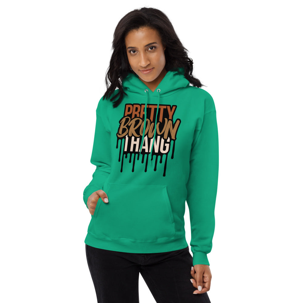 Pretty Brown Thang Unisex fleece hoodie