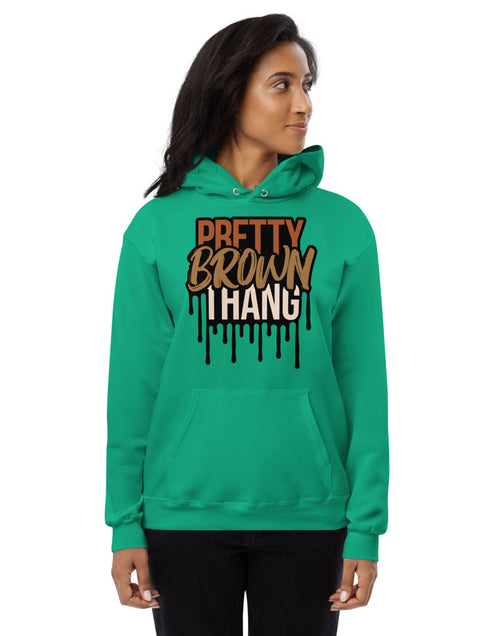 Load image into Gallery viewer, Pretty Brown Thang Unisex fleece hoodie
