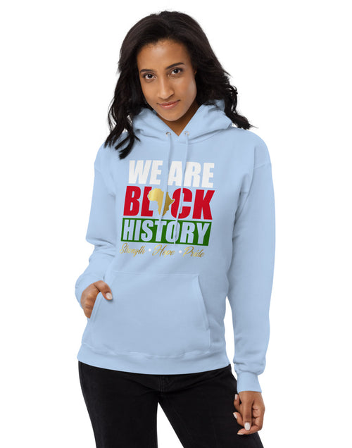 Load image into Gallery viewer, We are Black History Unisex fleece hoodie
