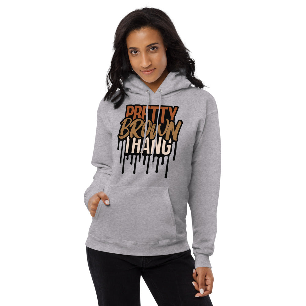 Pretty Brown Thang Unisex fleece hoodie