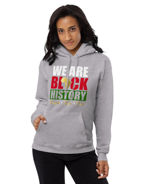 Load image into Gallery viewer, We are Black History Unisex fleece hoodie
