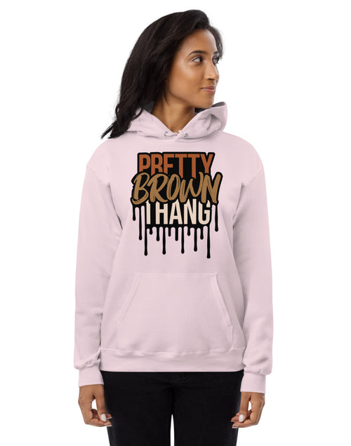 Load image into Gallery viewer, Pretty Brown Thang Unisex fleece hoodie
