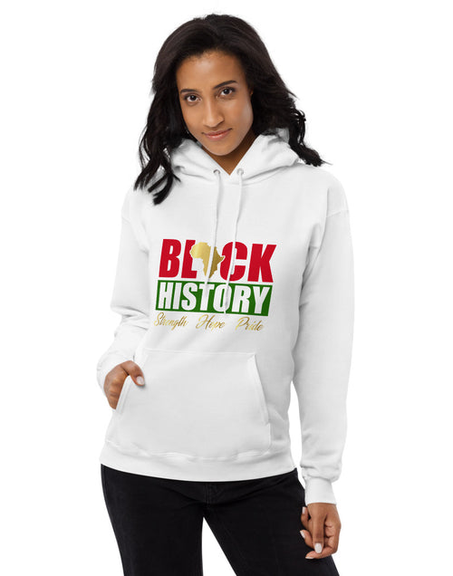 Load image into Gallery viewer, We are Black History Unisex fleece hoodie
