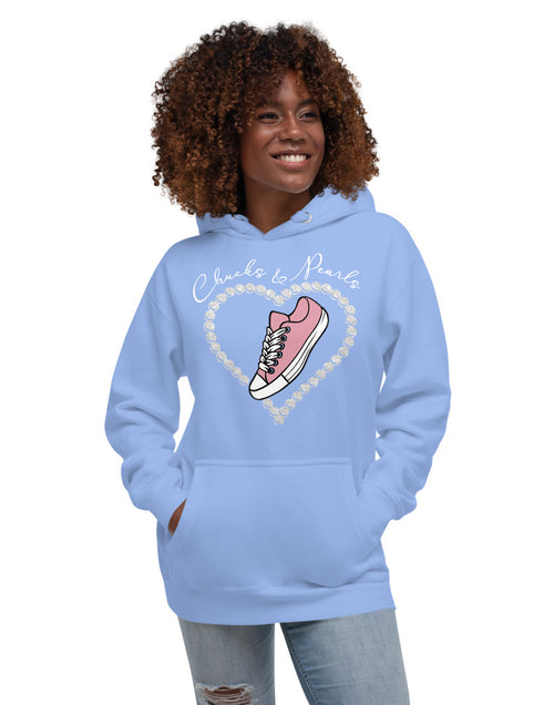 Load image into Gallery viewer, Chucks and Pearls Hoodie
