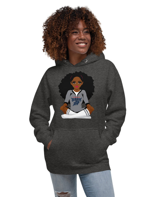 Load image into Gallery viewer, Howard Bison Girl Unisex Hoodie
