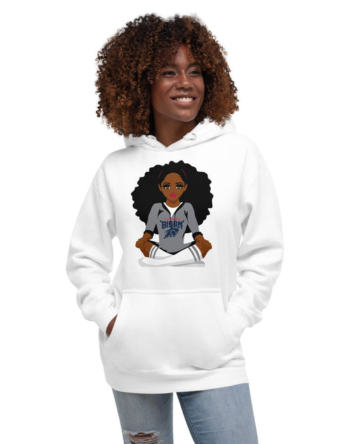 Load image into Gallery viewer, Howard Bison Girl Unisex Hoodie
